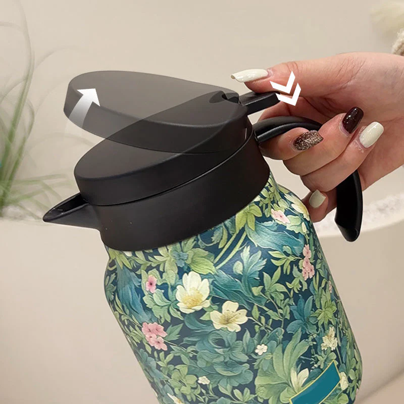 🔥HOT SALE UP TO 49% OFF🔥1000ml Vacuum Insulated Teapot with Strainer - Image 4