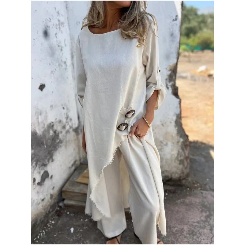 🎉Women's Irregular Dress and Loose Fit Pants - Image 6