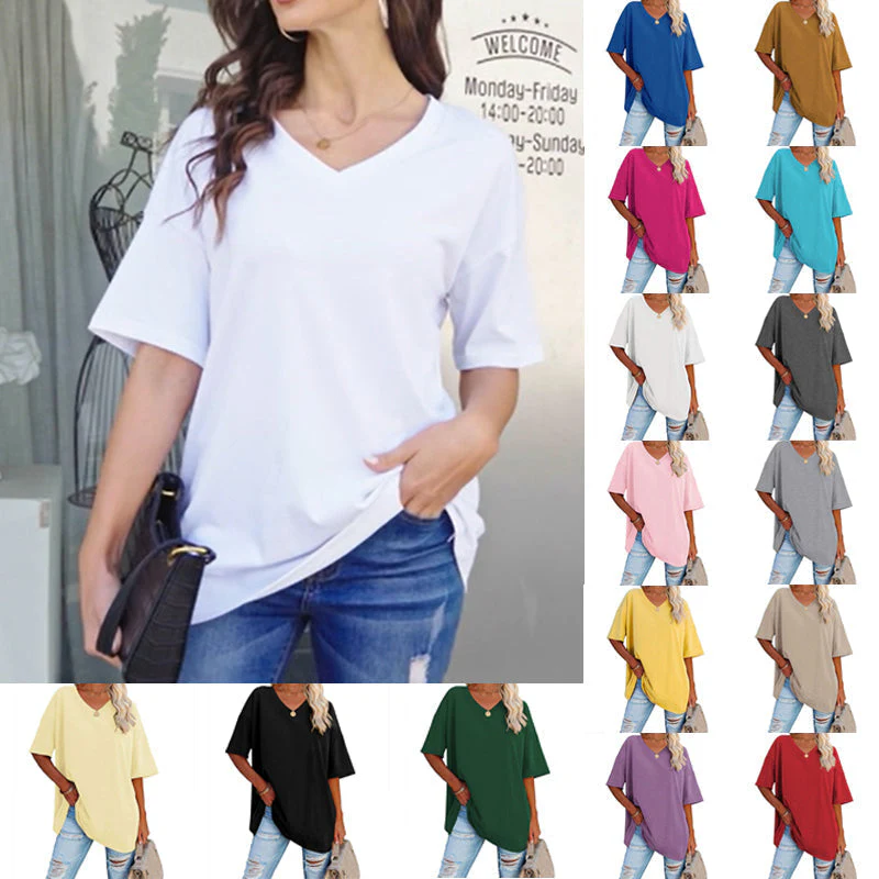 🌷2025 Hot Sale🌷Ladies V-Neck T-Shirt - Image 19
