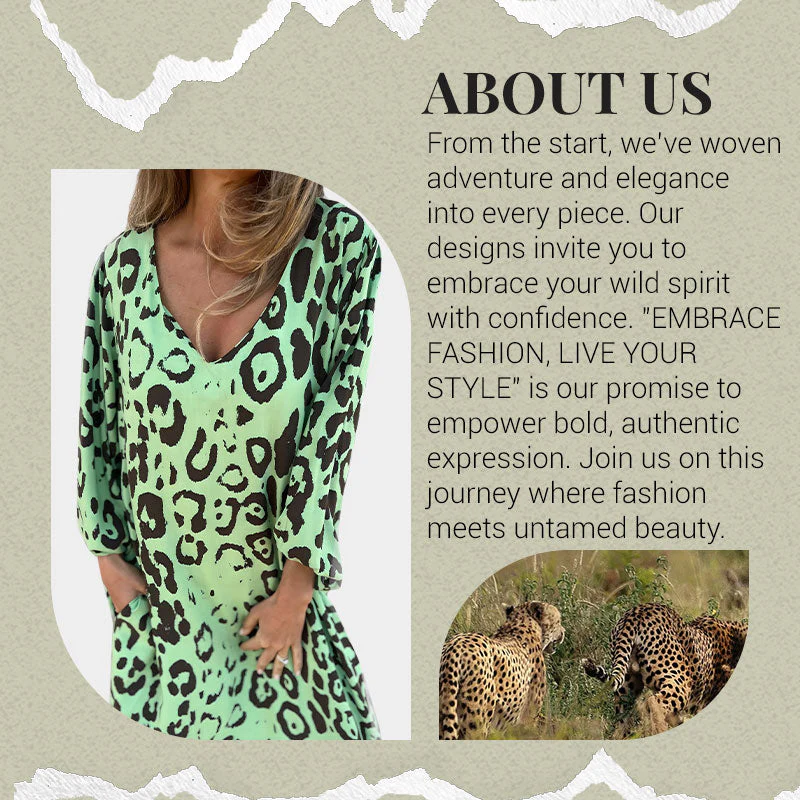 🌸New Year Specials🌸 V-Neck Printed Flowy Dress with Pockets - Image 7