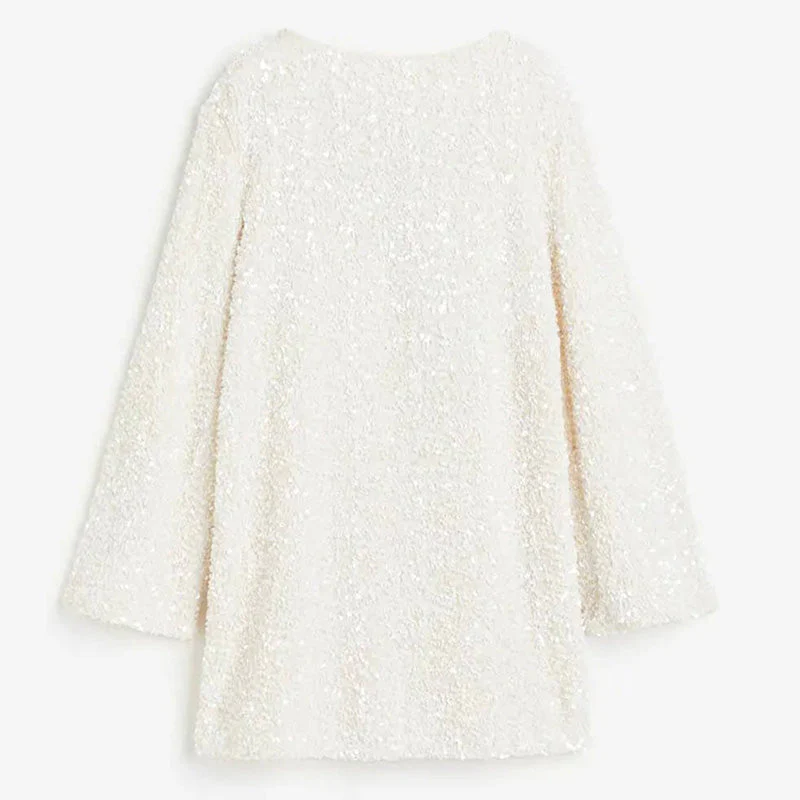🎀Dance All Night Sequin Back Tie Up Bow Loose Mini Cute Dress🎀 - Image 10