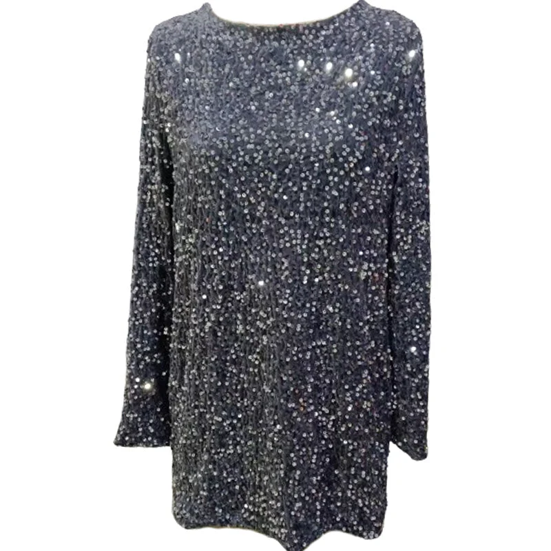 🎀Dance All Night Sequin Back Tie Up Bow Loose Mini Cute Dress🎀 - Image 11