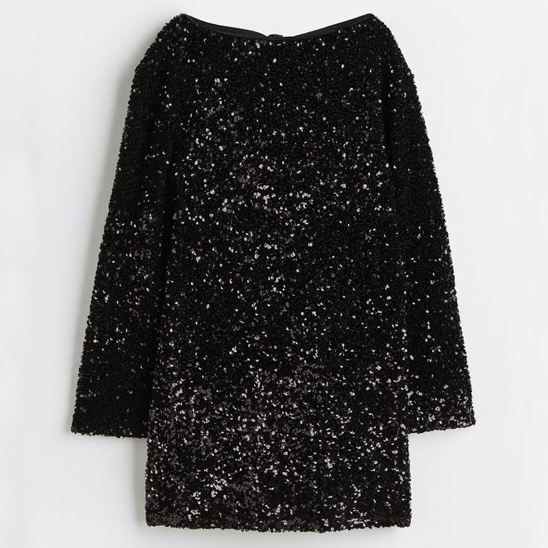 🎀Dance All Night Sequin Back Tie Up Bow Loose Mini Cute Dress🎀 - Image 12