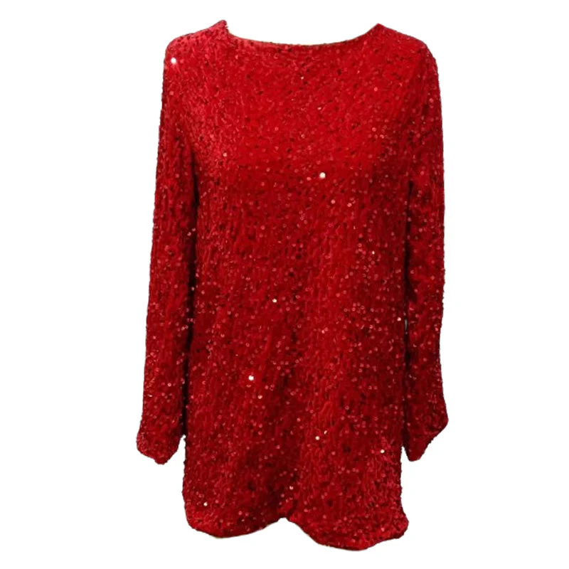 🎀Dance All Night Sequin Back Tie Up Bow Loose Mini Cute Dress🎀 - Image 13