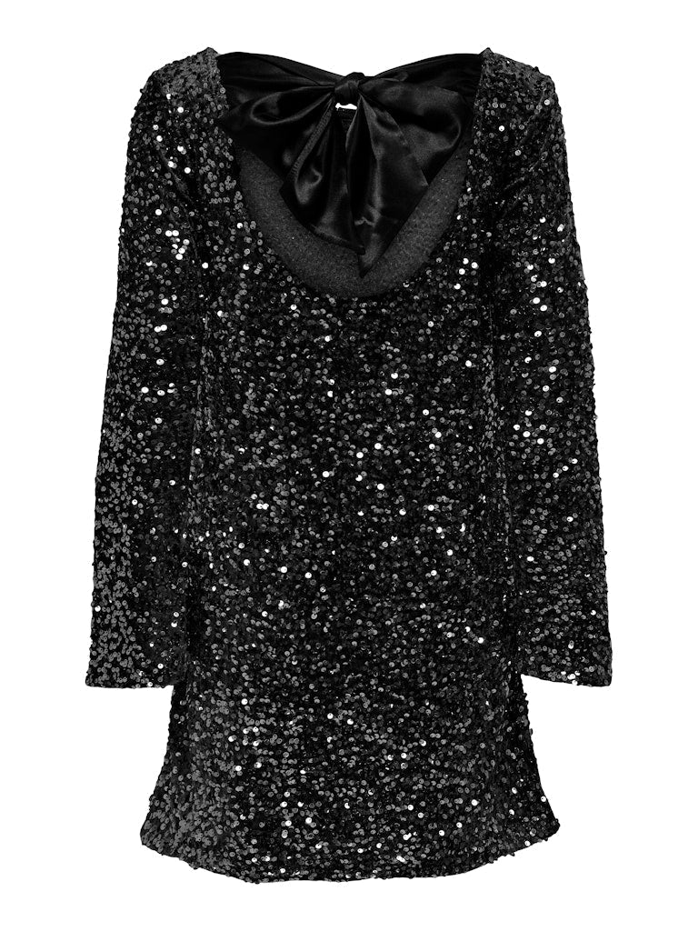 🎀Dance All Night Sequin Back Tie Up Bow Loose Mini Cute Dress🎀 - Image 15