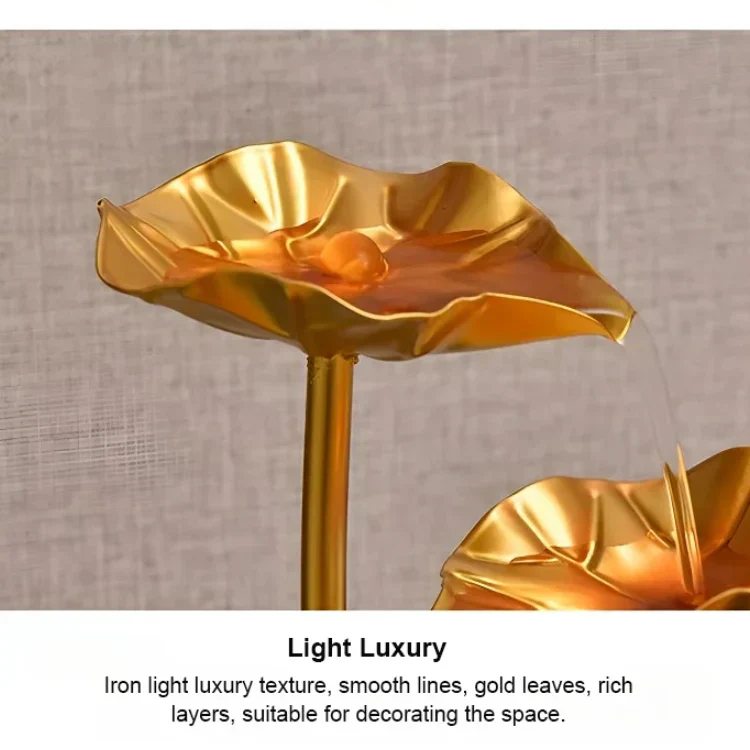 Luxury Creative Lotus Fishbowl Ornament - Image 3
