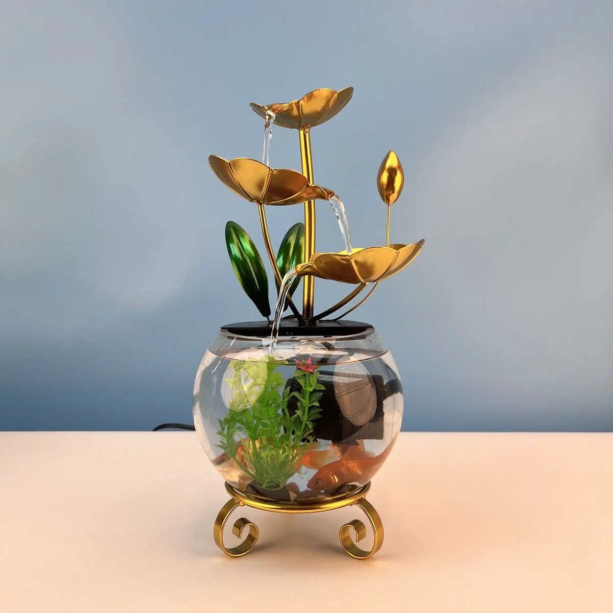 Luxury Creative Lotus Fishbowl Ornament - Image 8