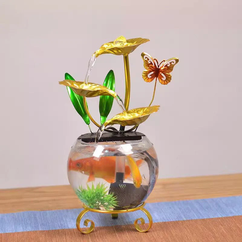 Luxury Creative Lotus Fishbowl Ornament - Image 9