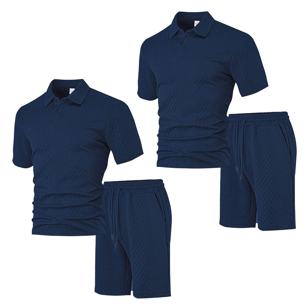 💞50K+ SOLD!💥🩳Men's Diamond Print 2-Piece Set – Ready in seconds! Soft, breathable top with easy shorts. No fuss, just style. Perfect for garden BBQs or coffee dates. - Image 13