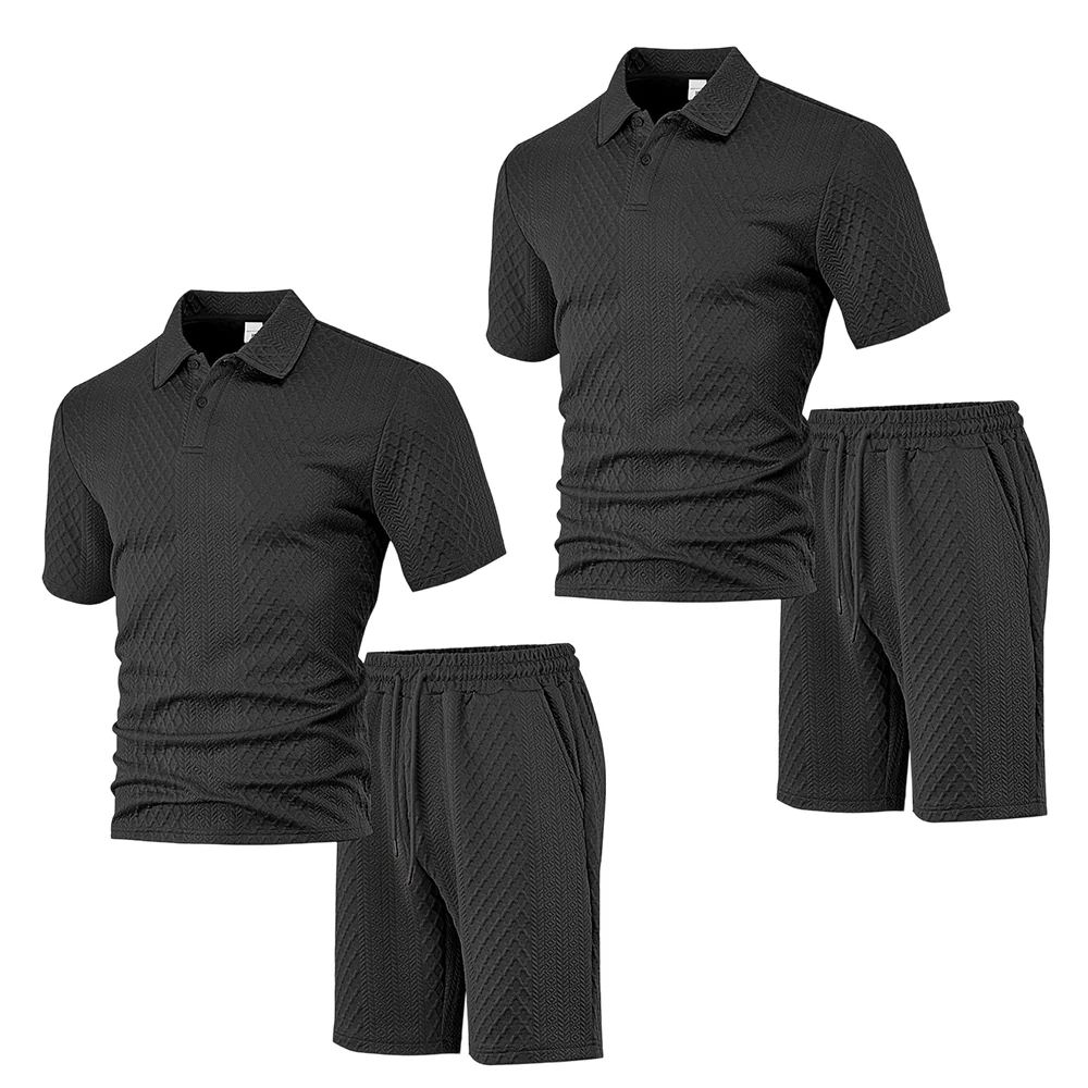 💞50K+ SOLD!💥🩳Men's Diamond Print 2-Piece Set – Ready in seconds! Soft, breathable top with easy shorts. No fuss, just style. Perfect for garden BBQs or coffee dates. - Image 15