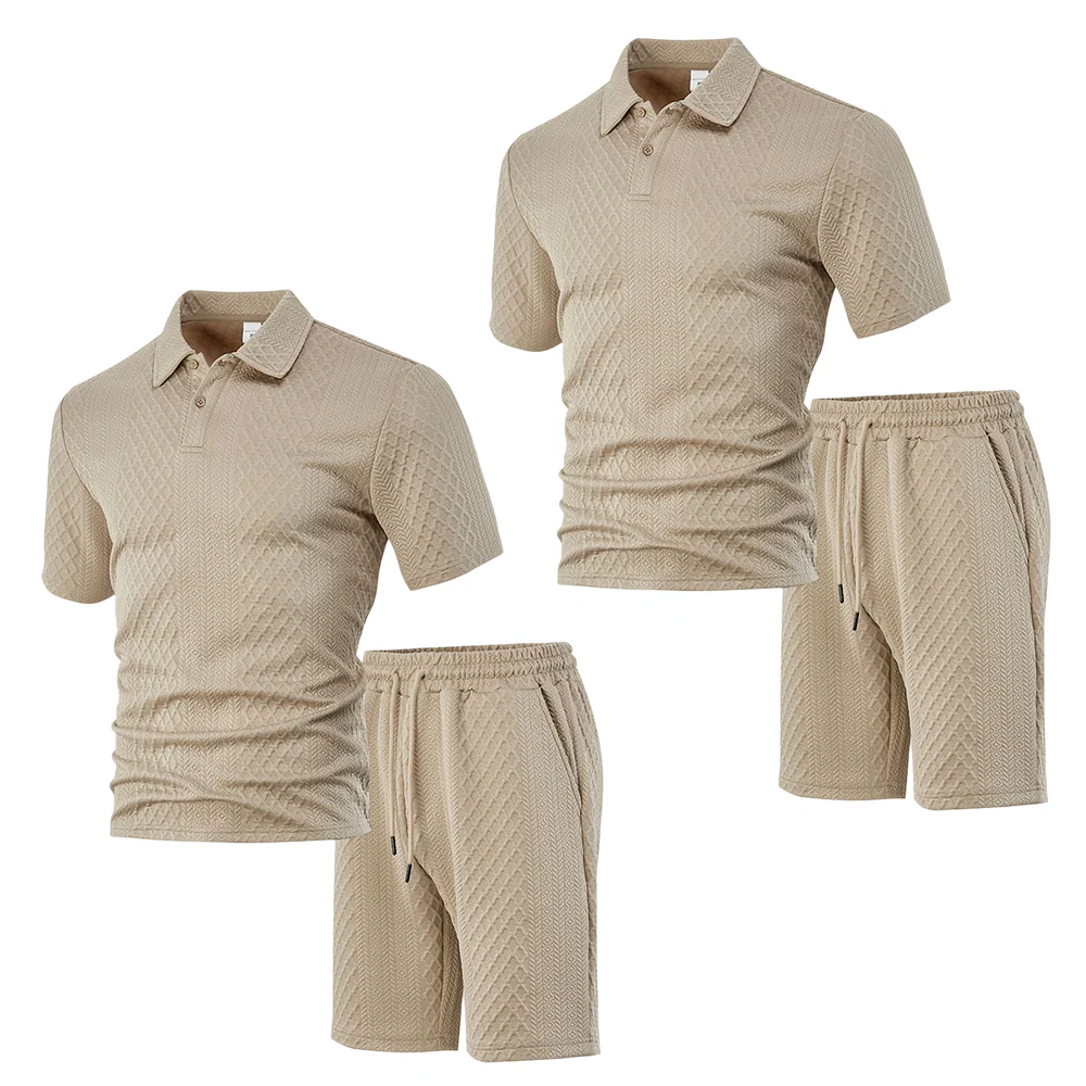 💞50K+ SOLD!💥🩳Men's Diamond Print 2-Piece Set – Ready in seconds! Soft, breathable top with easy shorts. No fuss, just style. Perfect for garden BBQs or coffee dates. - Image 17