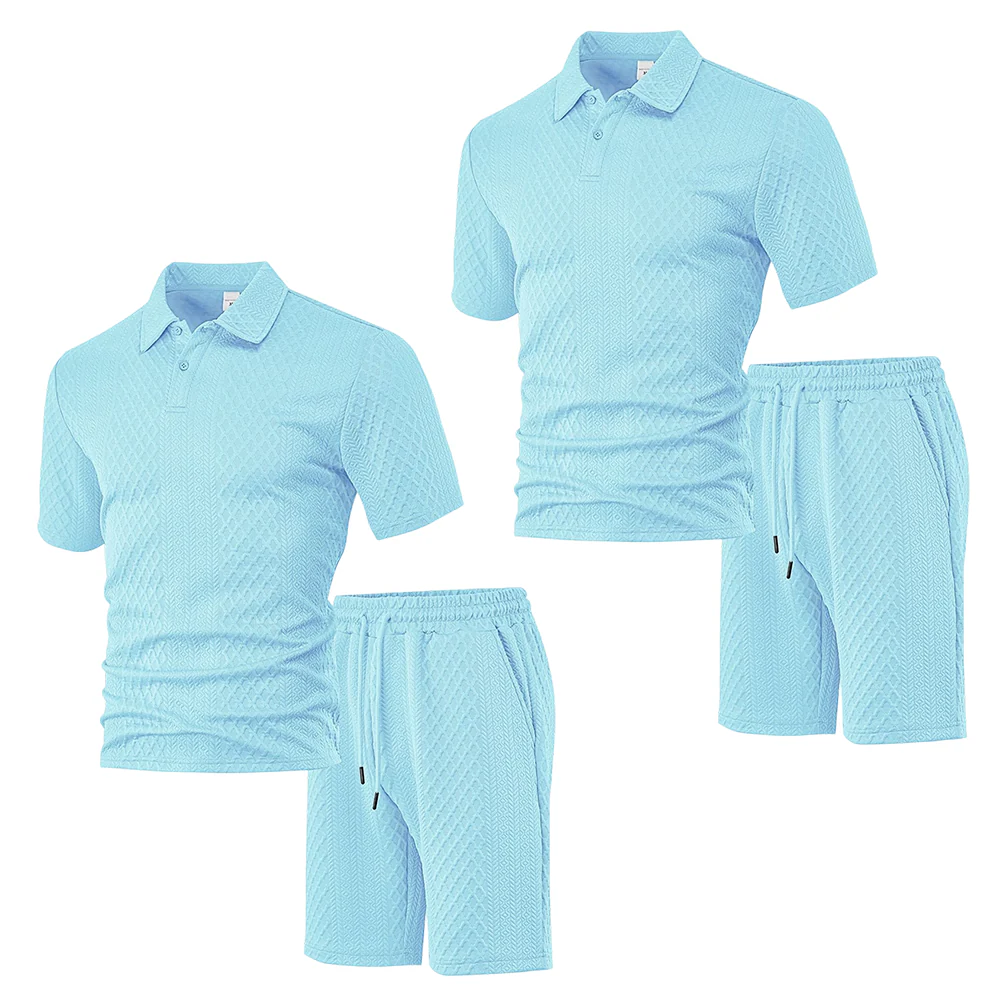 💞50K+ SOLD!💥🩳Men's Diamond Print 2-Piece Set – Ready in seconds! Soft, breathable top with easy shorts. No fuss, just style. Perfect for garden BBQs or coffee dates. - Image 21