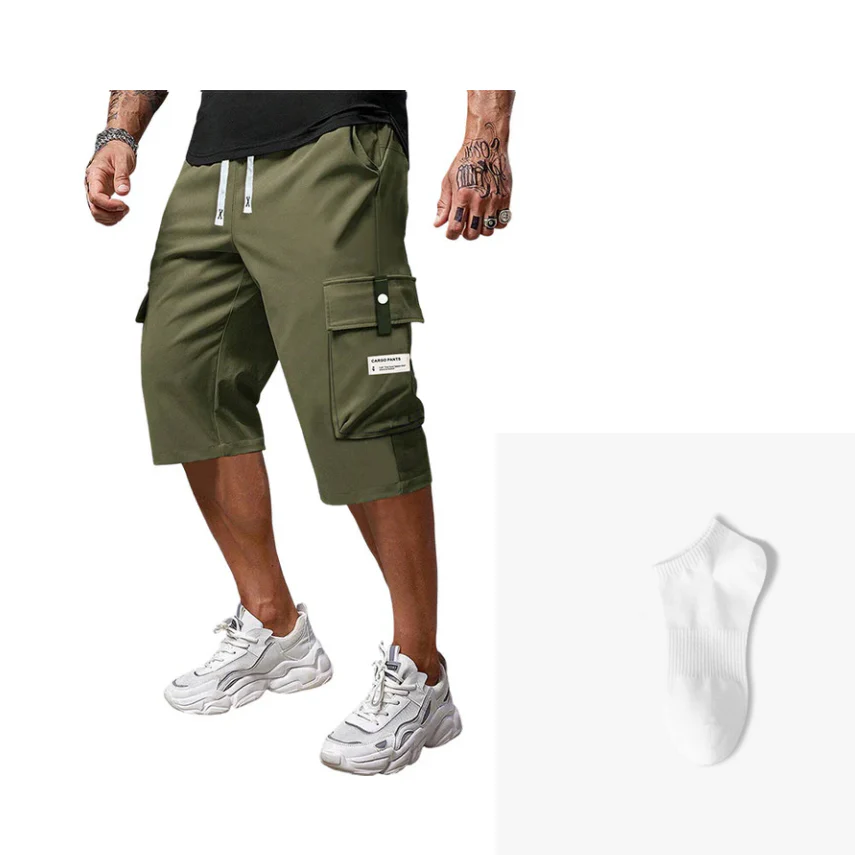 🩳Spring Special: 40% Off⛅Men's Casual Drawstring Capri Cargo Pants👖 - Image 15