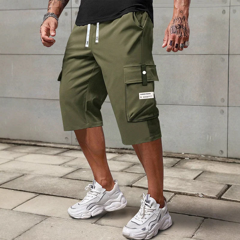 🩳Spring Special: 40% Off⛅Men's Casual Drawstring Capri Cargo Pants👖 - Image 3