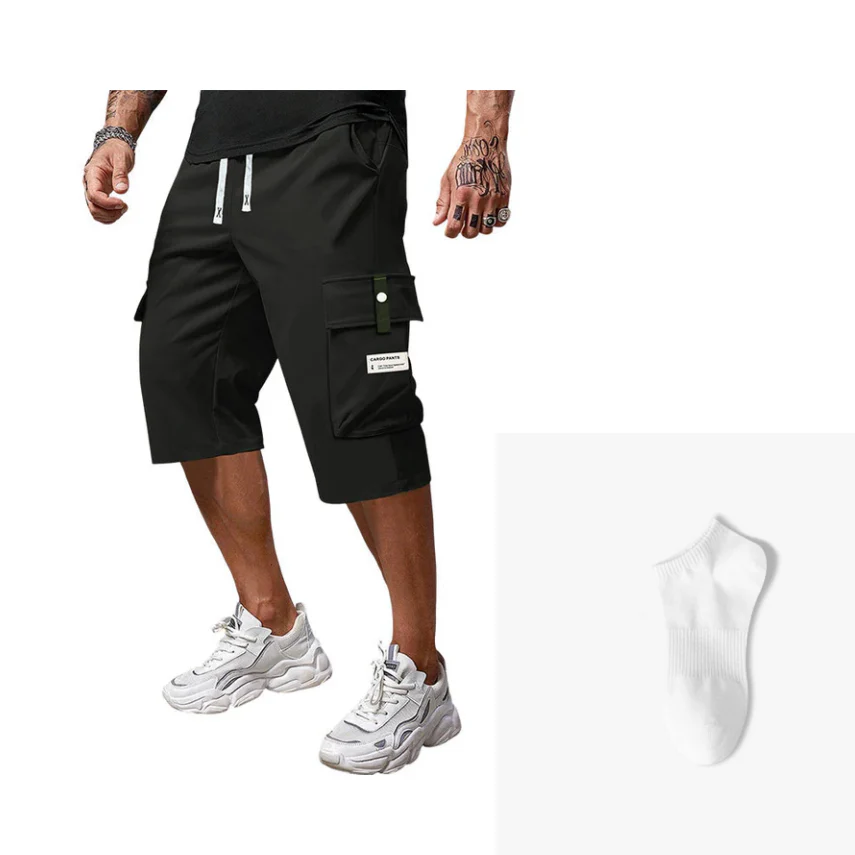 🩳Spring Special: 40% Off⛅Men's Casual Drawstring Capri Cargo Pants👖 - Image 9
