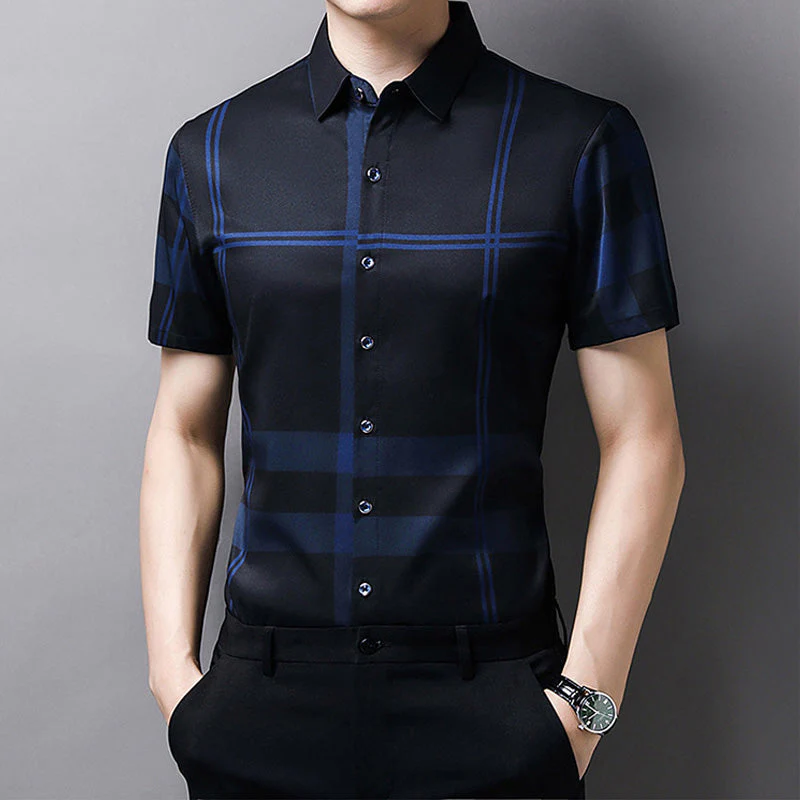 Men’s Casual Breathable Soft Short Sleeve Shirt - Image 4