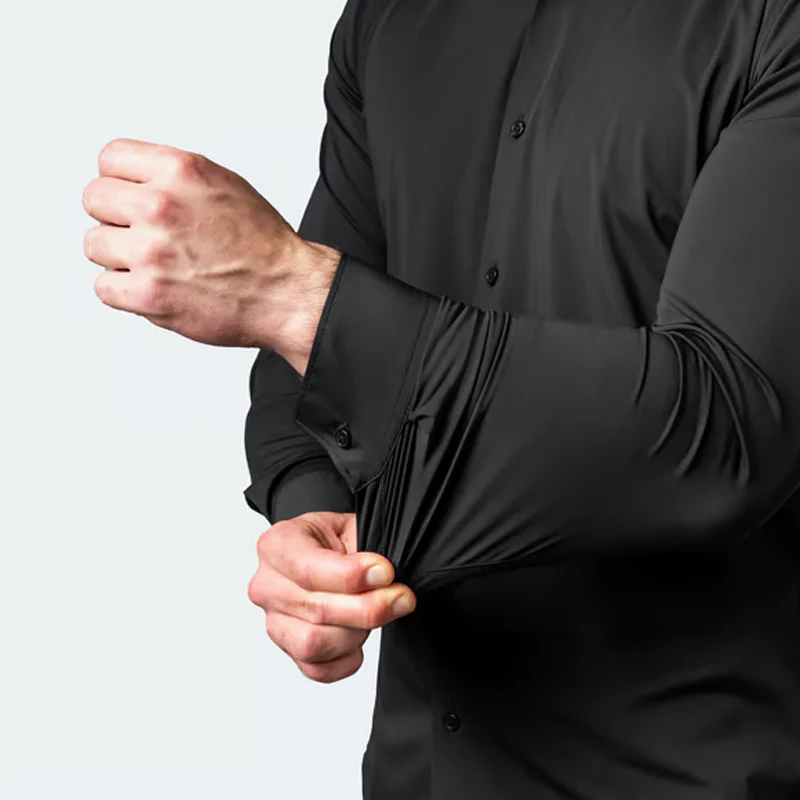 👔40% OFF!🌞Men’s High-Stretch Wrinkle-Free Shirt – Ultra-Comfortable, Breathable & Always Crisp for Work or Weekend✨ - Image 3