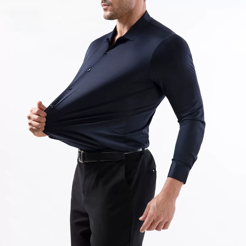 👔40% OFF!🌞Men’s High-Stretch Wrinkle-Free Shirt – Ultra-Comfortable, Breathable & Always Crisp for Work or Weekend✨ - Image 6