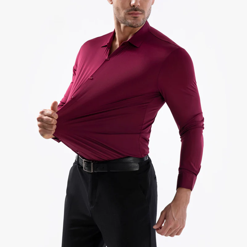 👔40% OFF!🌞Men’s High-Stretch Wrinkle-Free Shirt – Ultra-Comfortable, Breathable & Always Crisp for Work or Weekend✨ - Image 7