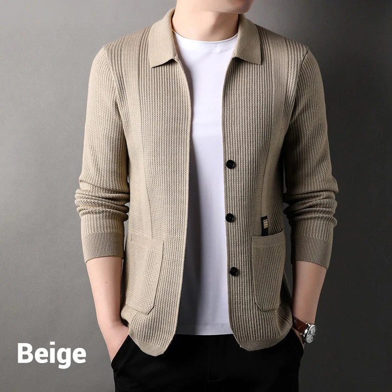 🔥New products in 2024🔥Men's Lapel Knitted Long Sleeve Coat - Image 10
