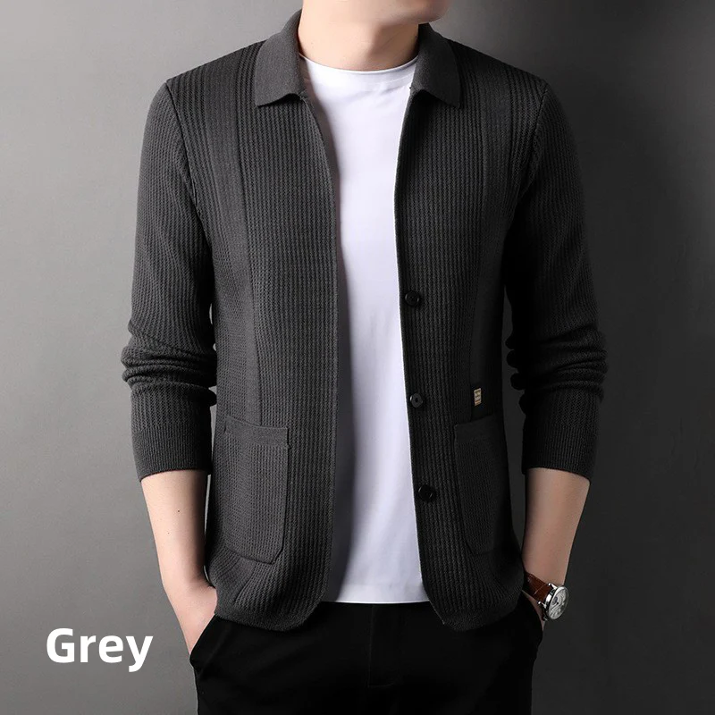 🔥New products in 2024🔥Men's Lapel Knitted Long Sleeve Coat - Image 11