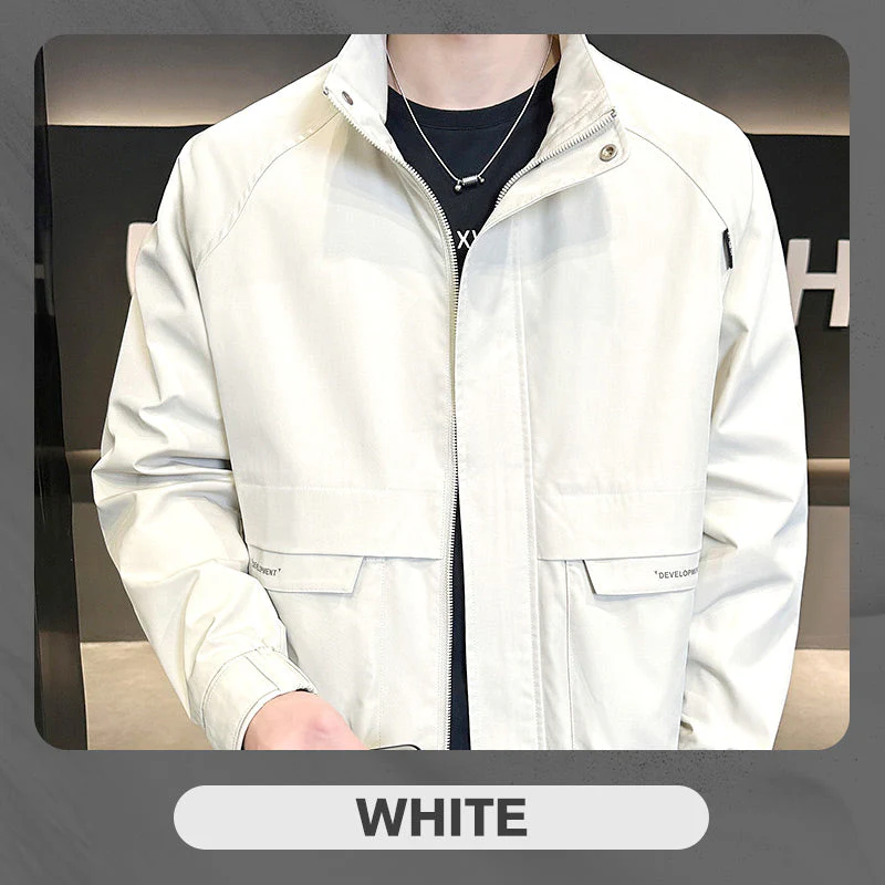 Men's Stylish Full Zip Jacket with Pockets - Image 11