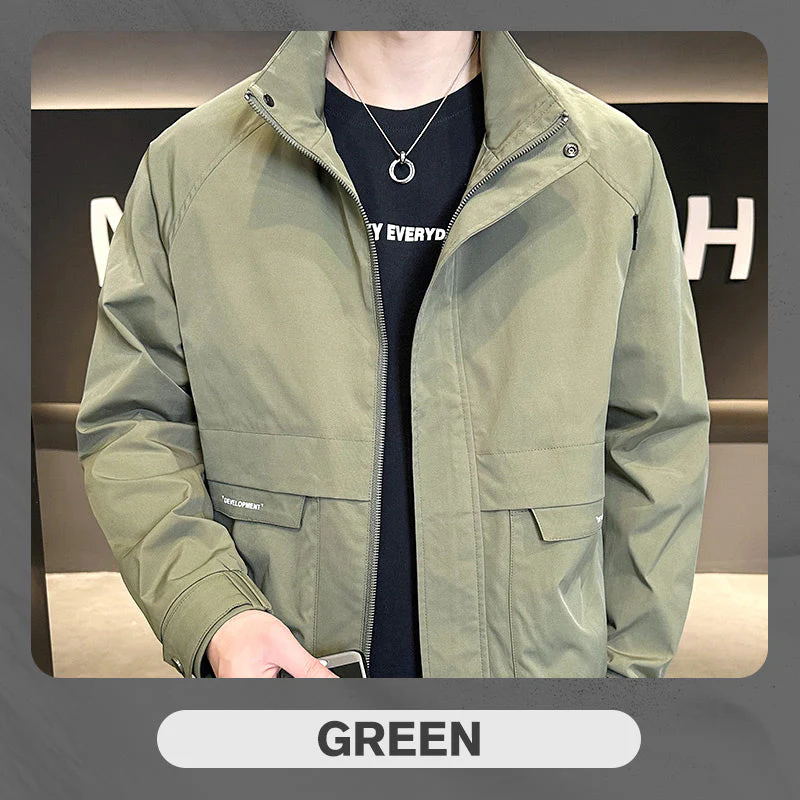 Men's Stylish Full Zip Jacket with Pockets - Image 12