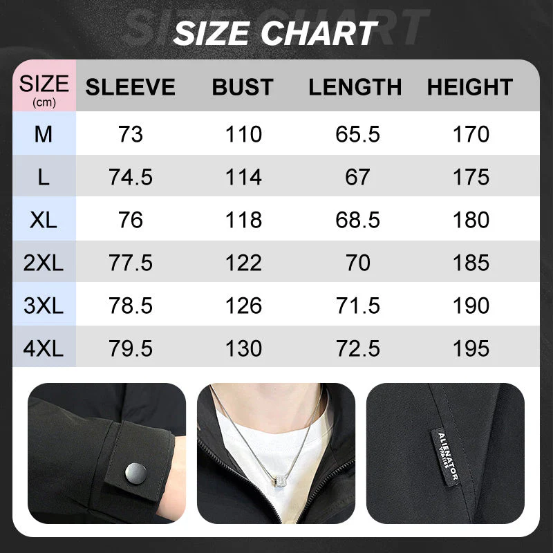 Men's Stylish Full Zip Jacket with Pockets - Image 8