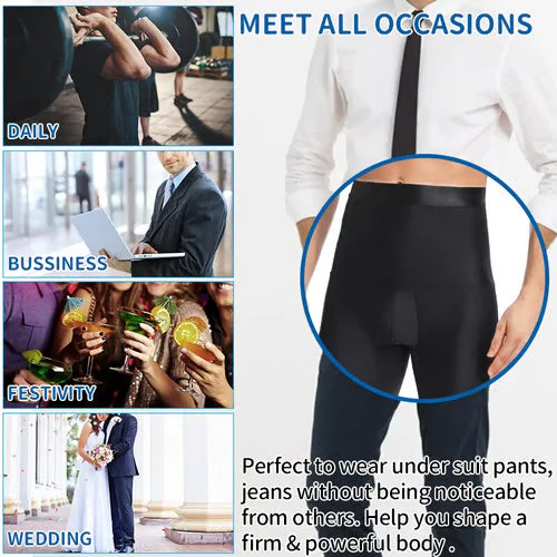 ⏳Time-limited Special⏰Men's Compression Shorts - High Waist Tummy Control & Sweat-Wicking - Image 11