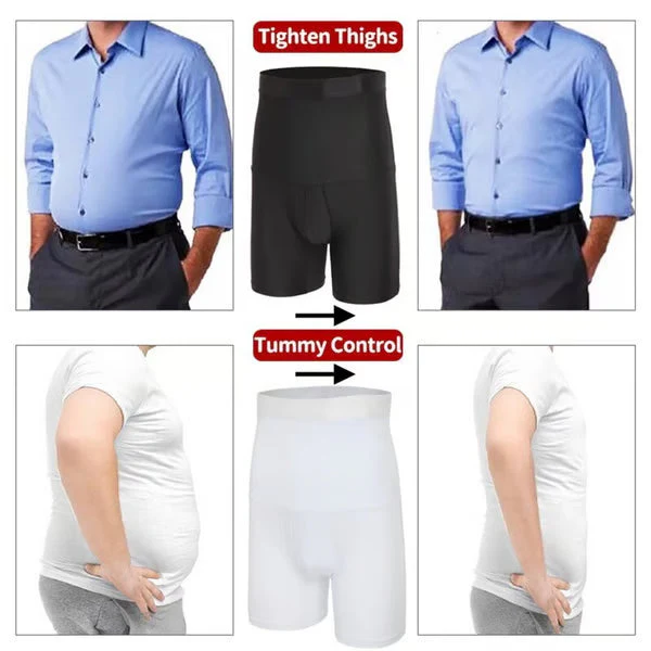 ⏳Time-limited Special⏰Men's Compression Shorts - High Waist Tummy Control & Sweat-Wicking - Image 12