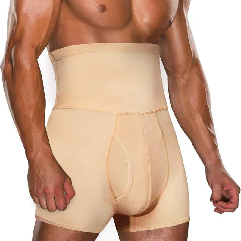 ⏳Time-limited Special⏰Men's Compression Shorts - High Waist Tummy Control & Sweat-Wicking - Image 4