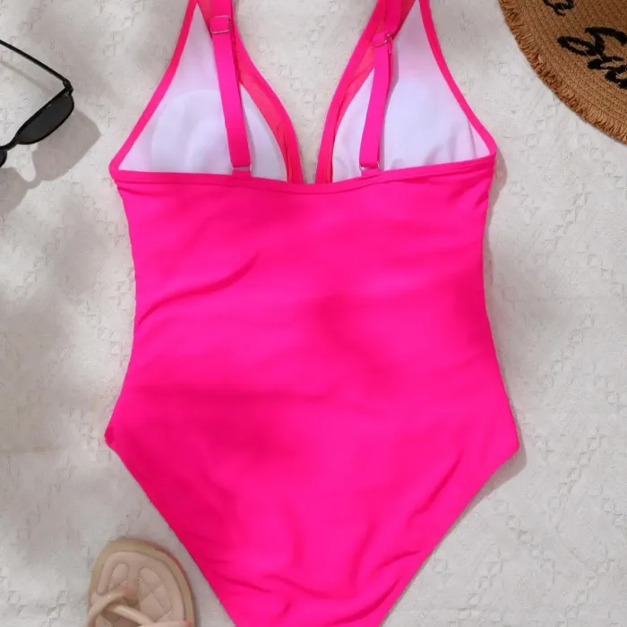 💥Last Day Special Sale 49% OFF💃Women's Mesh Ruched One-piece Swimsuit - Image 9