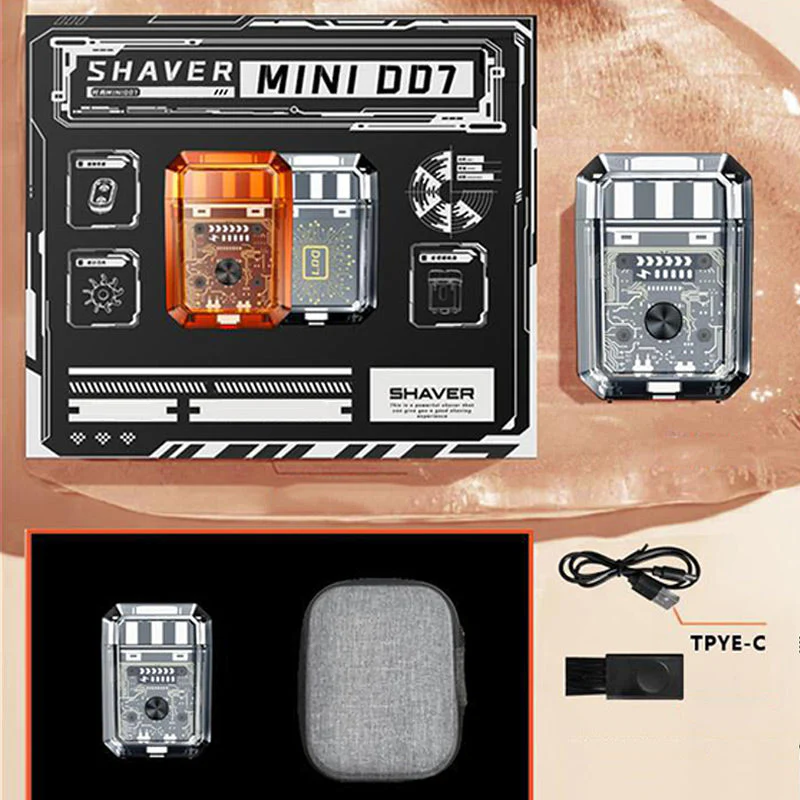 🎁2025 Hot Sale - 49% OFF😍Mini Transparent Body Dual Head Magnetic Electric Shaver - Image 10