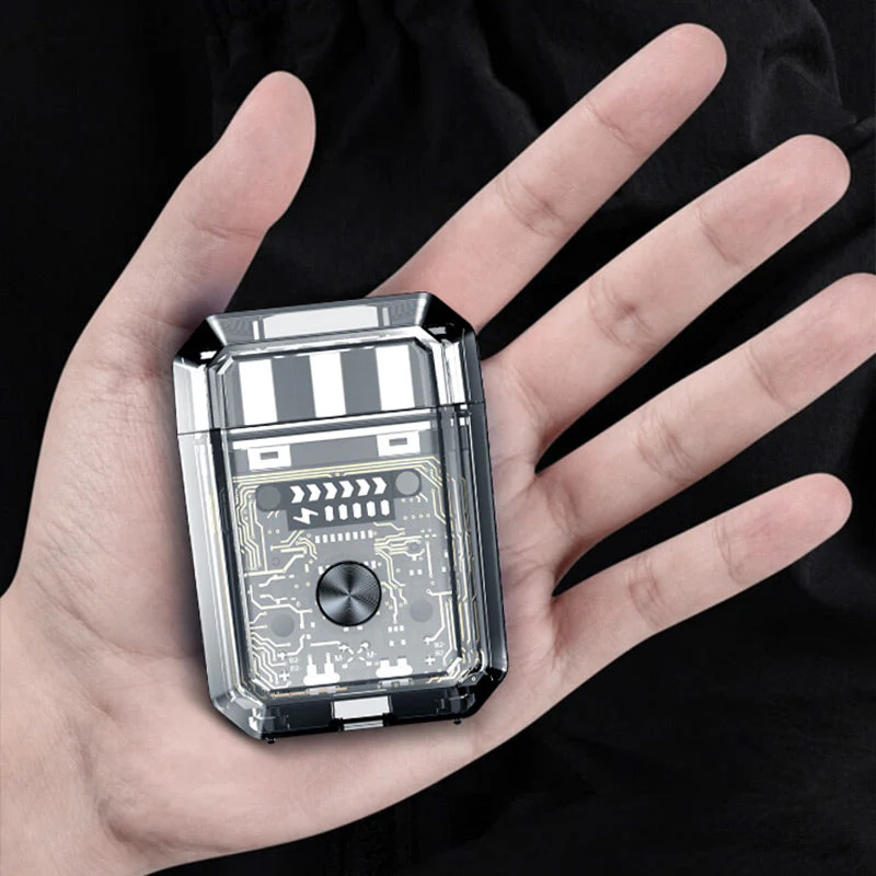🎁2025 Hot Sale - 49% OFF😍Mini Transparent Body Dual Head Magnetic Electric Shaver - Image 2