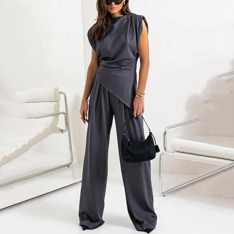 🌸Spring Specials💐 Women’s Elegant Solid Color Two-Piece Set - Image 15