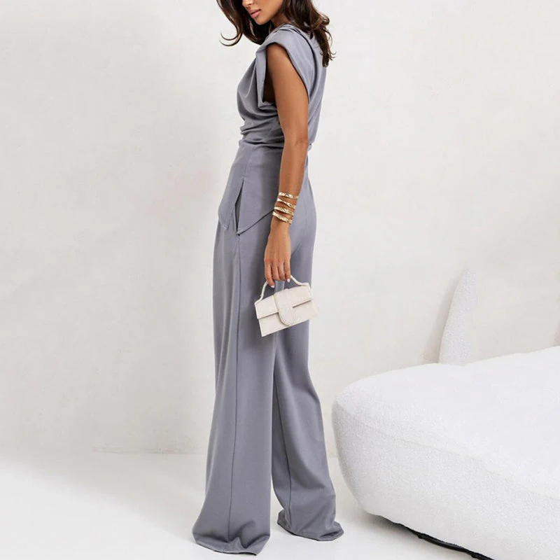 🌸Spring Specials💐 Women’s Elegant Solid Color Two-Piece Set - Image 4