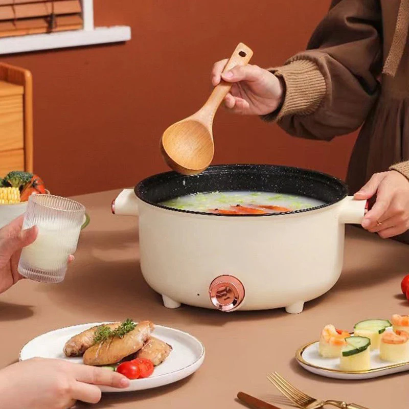 Multi-Functional Electric Non-Stick Pot with Steamer - Image 8