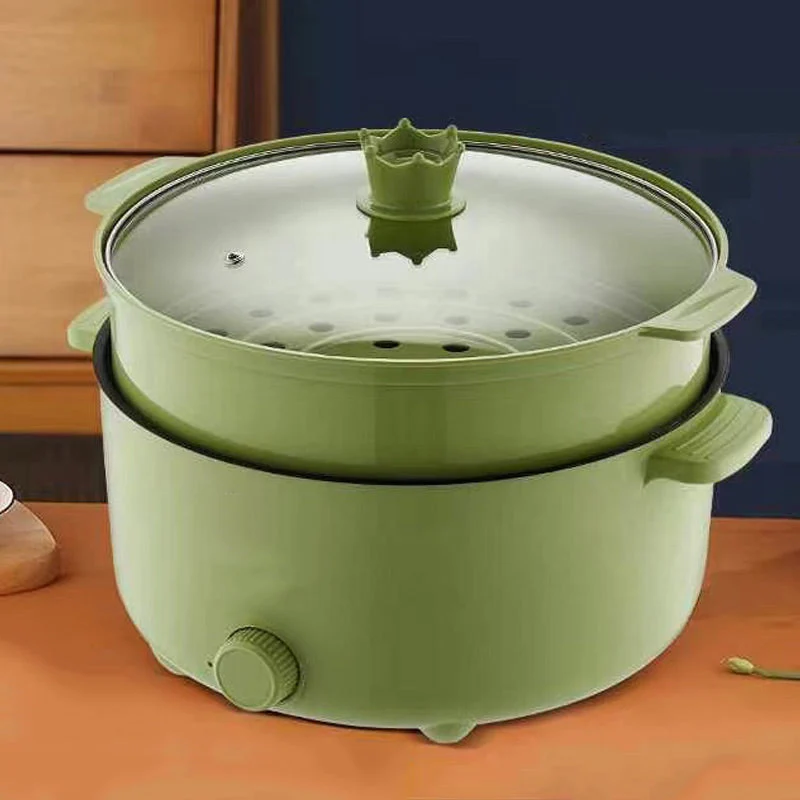 Multi-Functional Electric Non-Stick Pot with Steamer - Image 9