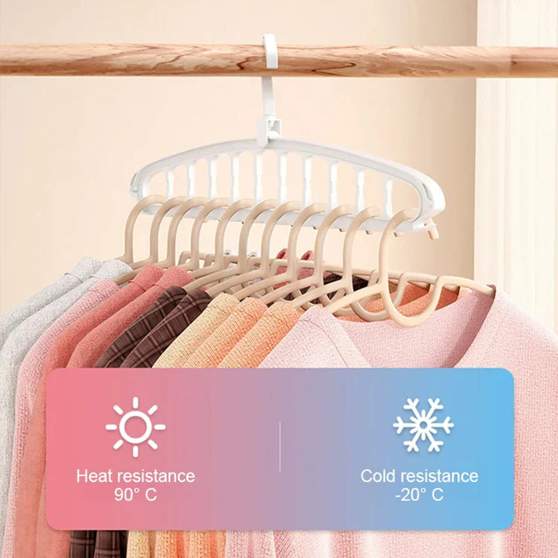 🥳New Year Specials🔥Multifunctional Foldable Clothes Hanger with 11-Hole - Image 10