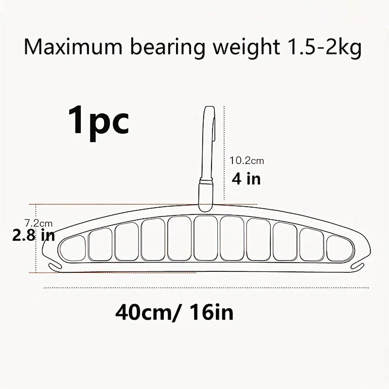 🥳New Year Specials🔥Multifunctional Foldable Clothes Hanger with 11-Hole - Image 13