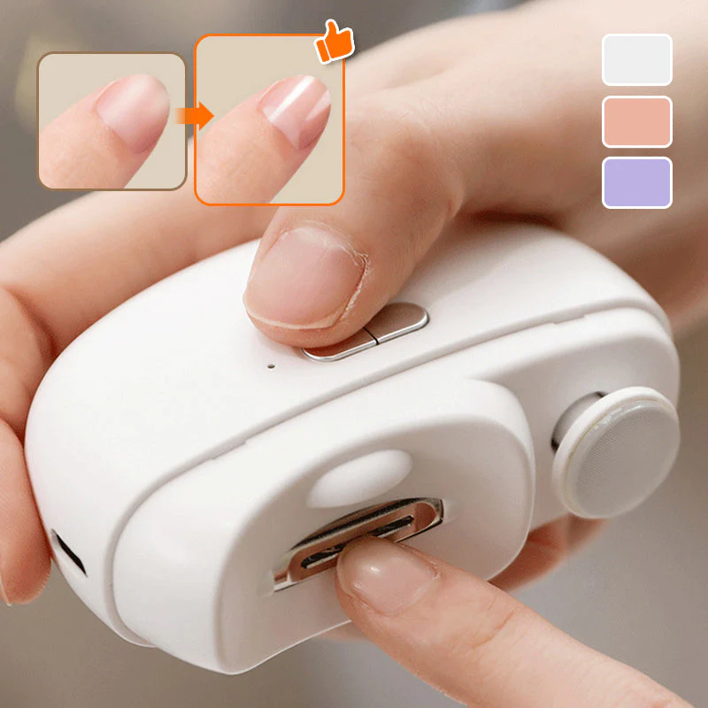 🎁 Hot Sale 49%OFF🔥3 in 1 Automatic Electric Nail Clipper with Polishing【Safe and convenient】