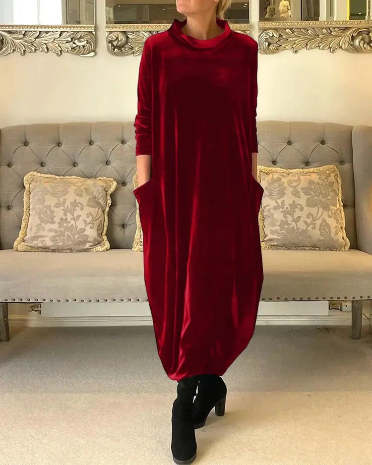 🌸Hot Sale 50% OFF🌸New slimming long dress with round neck. - Image 2