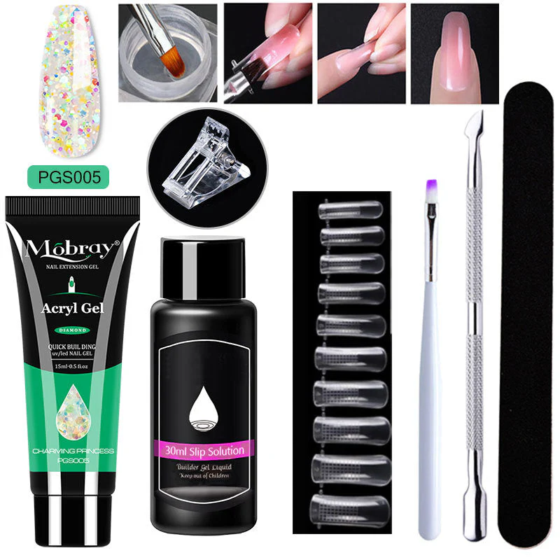 💅7-Piece Set Nail Art Crystal Extension Glue - Image 20