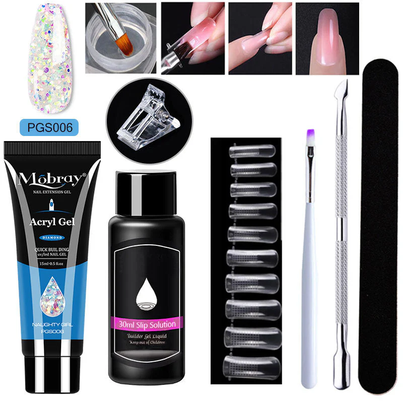 💅7-Piece Set Nail Art Crystal Extension Glue - Image 21