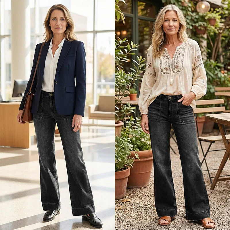 👖Women's Retro Flare Jeans with Pockets🔥 - Image 5