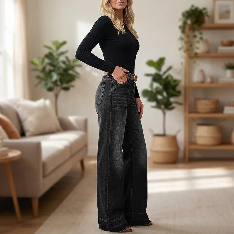 👖Women's Retro Flare Jeans with Pockets🔥 - Image 7
