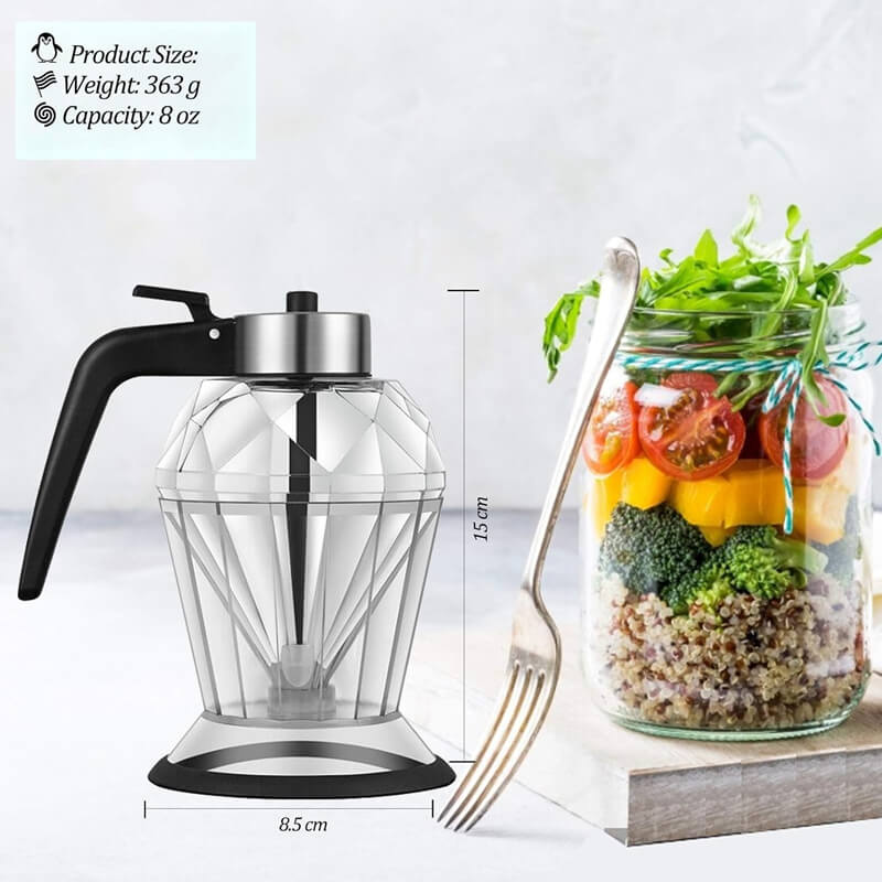 Diamond Glass Oil Bottle - Image 7