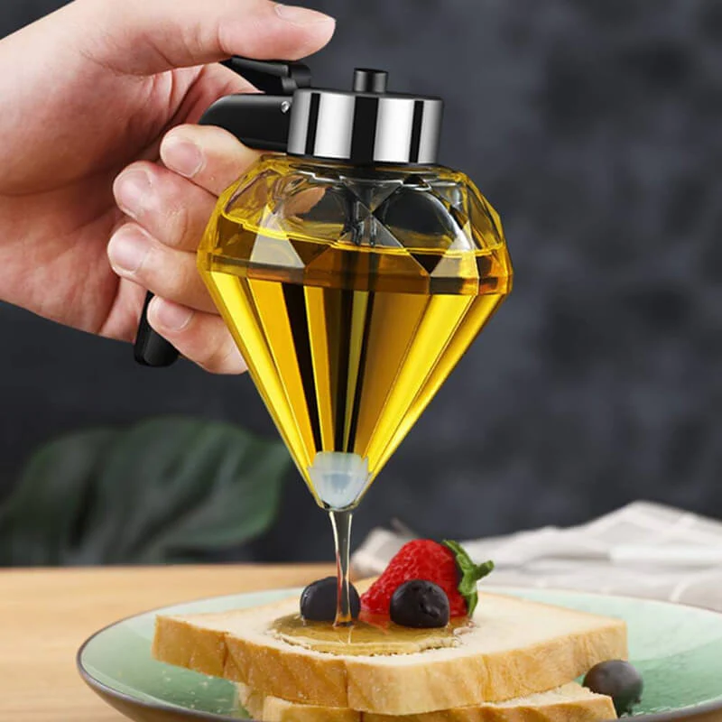 Diamond Glass Oil Bottle - Image 9