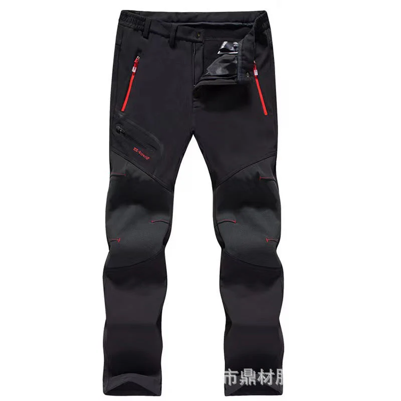 Men's Fleece-Lined Waterproof Cargo Pants – Plus Size Quick-Dry Winter Hiking Pants ❄️👖🌲 - Image 12