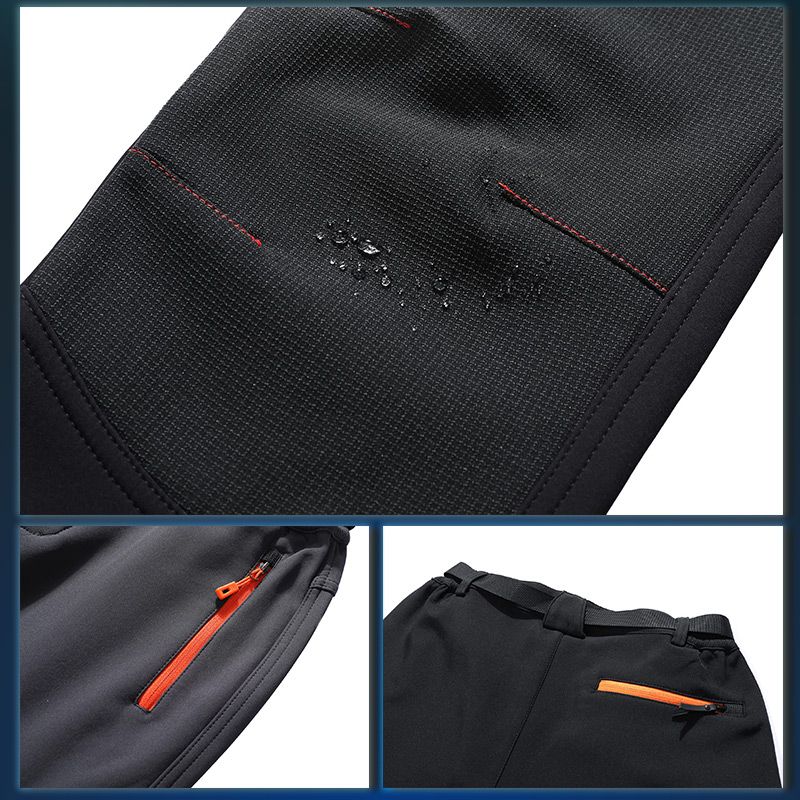Men's Fleece-Lined Waterproof Cargo Pants – Plus Size Quick-Dry Winter Hiking Pants ❄️👖🌲 - Image 6